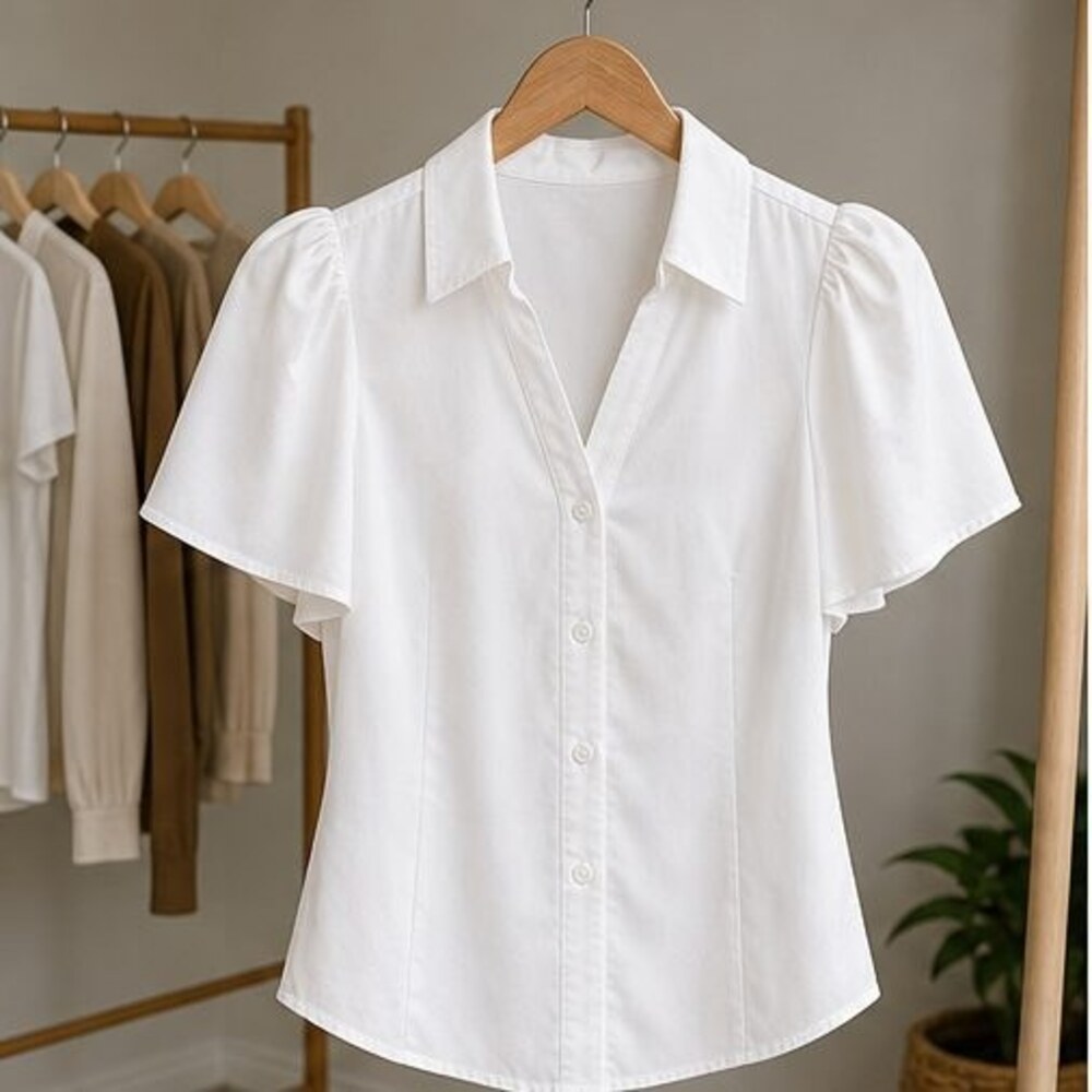 White Wrap Blouse